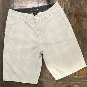 O'Neill Men's Light Gray Flat Front Shorts
